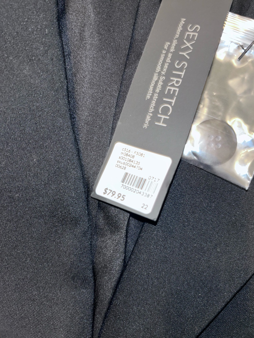 NWT Lane Bryant Sexy Stretch Black Modern Classic Sleek Office Blazer Jacket 22 - Picture 10 of 11